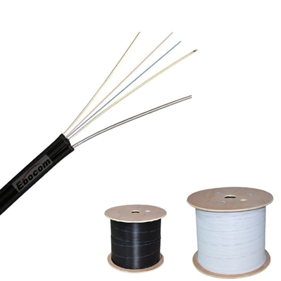 GJYXCH-1B6 FTTH Optical Fiber Drop Cable  G657 2 Core Outdoor with Messenger networking lszh jacket high quality
