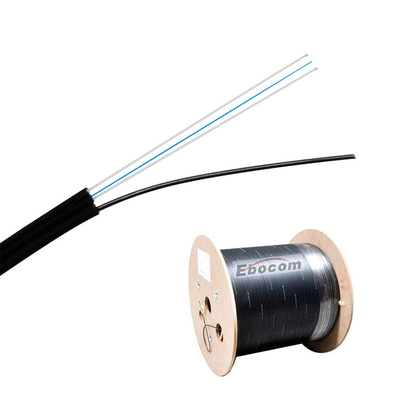 GJYXCH-1B6 FTTH Optical Fiber Drop Cable  G657 2 Core Outdoor with Messenger networking lszh jacket high quality