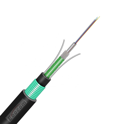 GYXTW Cáp quang sợi thép bọc thép 2-12 lõi đơn chế độ với G652D PE cho truyền thông LAN