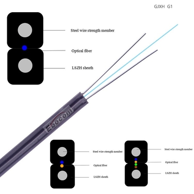 Đường cáp quang sợi tự nâng G652S G657A1 cho dự án Internet ngoài trời trong nhà