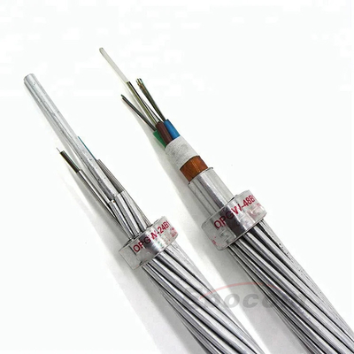 OPGW-48B1-100 118.8;66.2 Cáp dây đất 48 72 288 lõi cho tòa tháp cơ sở hạ tầng Comuni