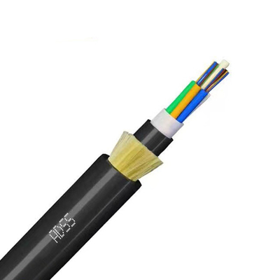 ADSS 48 lõi cáp quang sợi đơn chế độ G652D thiết kế ống lỏng PE áo khoác bên ngoài để lắp đặt đường dây điện trên cao