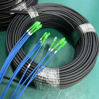 Kết nối trước 1 lõi G657A1 FTTH Drop Cable Patch Cord với SC UPC APC Connectors 50M 100M