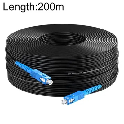 1 Core G657A1 FTTH Drop Cable Patch Cord với SC Connector Single Mode Fiber Jumper