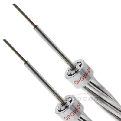Cáp quang OPGW 24 lõi cấu trúc ống trung tâm cho đường dây truyền tải điện